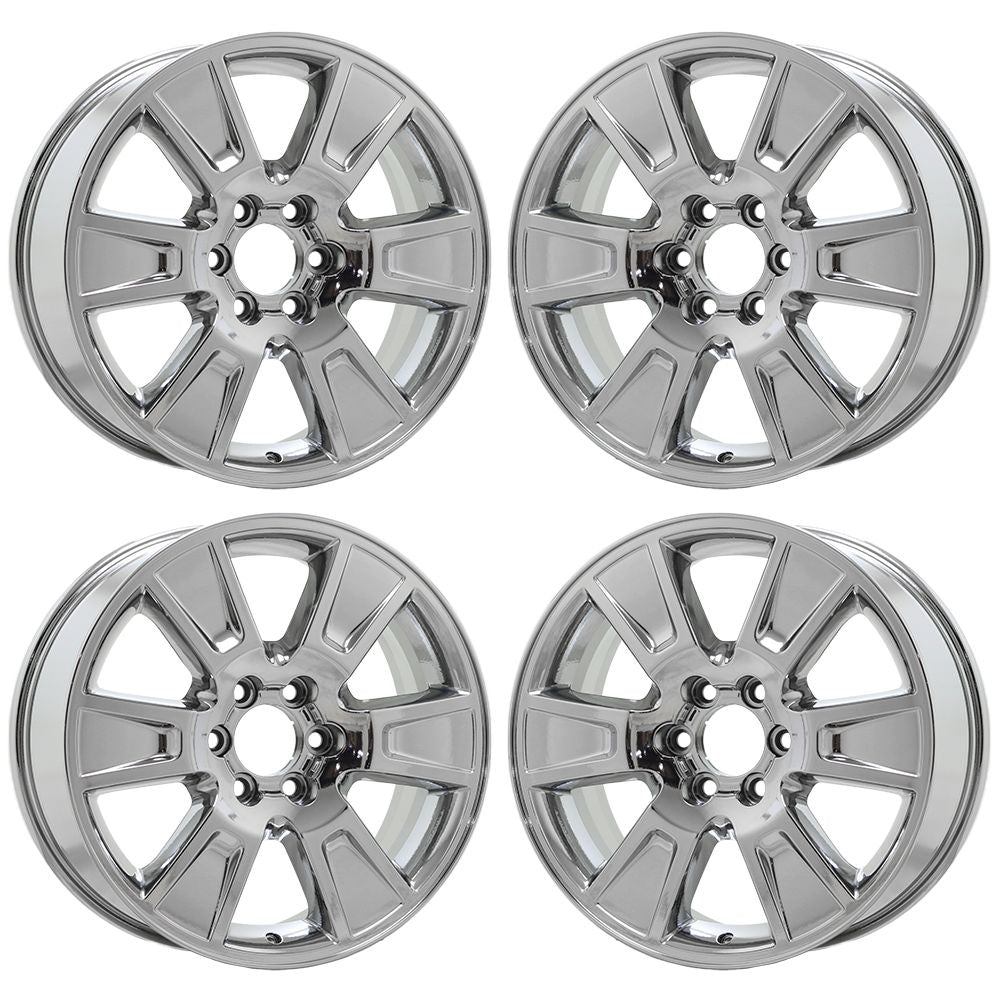 20" Ford F150 Expedition Bright Chrome wheels rims Factory OEM set 4 3787